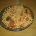 El cooksnap de Lady Marmalade cuando hizo Fideos sin tacc salteados con tomate, ajo y albahaca.