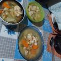 El cooksnap de Angie Chaves Campos cuando hizo Sopa con cabezas de pescado.