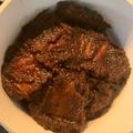 El cooksnap de Jessica Paez cuando hizo Redondo con salsa negra (Asado negro).