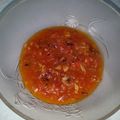 Jesse's cooksnap of when they made Tomato Lime sauce.