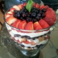 WrightChef's cooksnap of when they made Red, white & blue berry trifle.