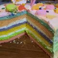 Cooksnap dari Andini QueeNa's Kitchen untuk resep Rainbow Cake Kukus Ny. Liem Super Lembuuut