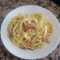 El cooksnap de Nita White cuando hizo Spaghetti carbonara (sin nata).