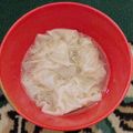 Cooksnap dari Rina Mulya untuk resep Pangsit Ayam Kuah / Sup Wonton Devina Hermawan