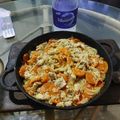 El cooksnap de Macarena Hoop cuando hizo Wok de verduras, pollo y arroz integral.
