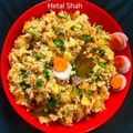 Hetal Shah का कुकस्नैप जब उन्होंने प्याज पुलाव (Pyaz pulao recipe in Hindi) बनाया था।