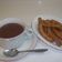 El cooksnap de Kiko cuando hizo Churros y chocolate a la taza.