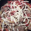 El cooksnap de Eleonora Garcia cuando hizo Alambre de res pimentado.