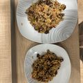 El cooksnap de Jessica Lopez gomez cuando hizo Arroz con morcilla.