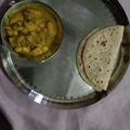 Aadhya Singh's cooksnap of when they made Aloo matar.