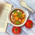 Vaibhavi Boghawala's cooksnap of when they made ટોમેટો સૂપ (Tomato Soup Recipe In Gujarati).