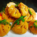 Kirti Das's cooksnap of when they made Bake vada pav.