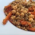 El cooksnap de Irene-Guirao cuando hizo Bulgur con verduras, semillas de sésamo y Agua de Mar.