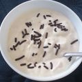 El cooksnap de Angélica Gdy cuando hizo Mousse de platano con vainilla.