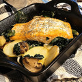 El cooksnap de Montse Casellas - Trasteamos en mi Cocina? cuando hizo Salmón con patatas en airfryer en 15 minutos.