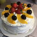 El cooksnap de evabcardenas cuando hizo Torta de cumpleaños con frutas de estación.