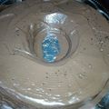 El cooksnap de Estefania Cocina cuando hizo Budín casero marmolado bañado con chocolate amargo!!.
