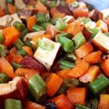 凱茜媽咪の廚房 的 醬燒肉末乾丁炒三色豆 cooksnap