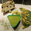 Szamosközi Krisztina Cooksnap-ja, amikor elkészítette a(z) Medvehagymás-spenótos omlett receptet.