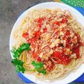 Cooksnap của Thu Mèo khi họ làm theo món Mỳ spagetty thịt bò băm