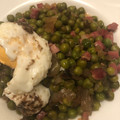 El cooksnap de maybe cuando hizo Guisantes con jamón y huevo trufado.