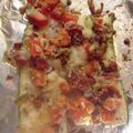 tattooedbaby's cooksnap of when they made Baked zucchini bruschetta.