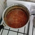 El cooksnap de Enrique Camacho cuando hizo Salsa de tomate con carne picada.
