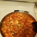 El cooksnap de Efren Alvarado cuando hizo Huevo con nopales en salsa de jitomates cocidos.