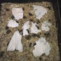 El cooksnap de Miriam Buffa cuando hizo Crujiente de coliflor con queso.