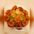 Maman jaafar(khairan)'s cooksnap of when they made Plantain with scrambled eggs.