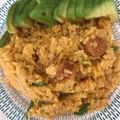 El cooksnap de Dina Luz cuando hizo Arroz al Wok Colombiano.