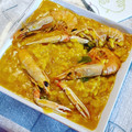 El cooksnap de Marisa Cuesta Moreno cuando hizo Arroz caldoso con marisco 🍤 y verduras.