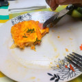 El cooksnap de Jorge Gonzalo Alcaino Brevis cuando hizo Omellete a la francesa jamón y 🧀 queso.