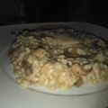 El cooksnap de Ragnar Nieto cuando hizo Risotto con champiñones y cebolla pochada.