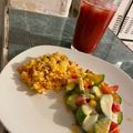 El cooksnap de Juan Carlos Rivera cuando hizo Calabacitas a la Mexicana.