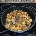 El cooksnap de montsea cuando hizo Conejo a la cerveza con rovellons.
