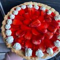 El cooksnap de M Florencia Galván cuando hizo Tarta de Frutillas.