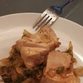 El cooksnap de Mari CB cuando hizo Atún encebollado y espárragos.