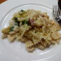Cooksnap dari tamymanda untuk resep Farfelle Carbonara with Beef Salami & Brocolli