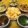 Harini Balakishan's cooksnap of when they made Suji ke golgappe.