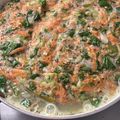 El cooksnap de Florencia Zamin cuando hizo Tortilla de verduras ralladas.