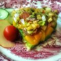 El cooksnap de Arianne cuando hizo Tartar de salmón y manzana.