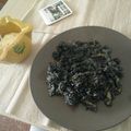El cooksnap de Agata cuando hizo Arroz negro con sepia y salsa alioli.