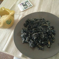 El cooksnap de Agata cuando hizo Arroz negro con sepia y salsa alioli.