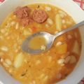 El cooksnap de Claudia Mejías Rivera cuando hizo Porotos blancos con zapallo y choclo.