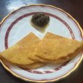 Khushi का कुकस्नैप जब उन्होंने मूंग चिल्ला विथ पनीर फिलिंग Moonga chila with paneer filling recipe in hindi बनाया था।