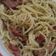 Cooksnap dari Dini untuk resep PASTA PESTO with garlic & sausages