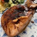 El cooksnap de Irene-Guirao cuando hizo Salmón en salsa de miel y mostaza con patatas.