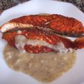 El cooksnap de motime cuando hizo Salmón dorado sobre salsa de perejil 🌿✨.
