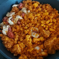 El cooksnap de Ivan Lucena Galan cuando hizo Migas con chorizo y bacon.